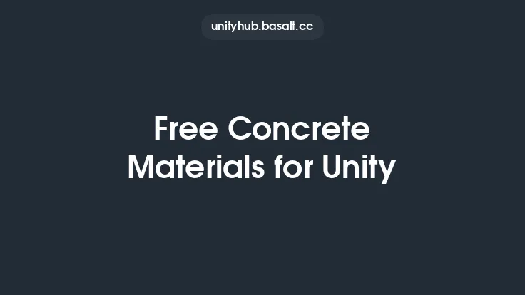 Free Concrete Materials for Unity Thumbnail