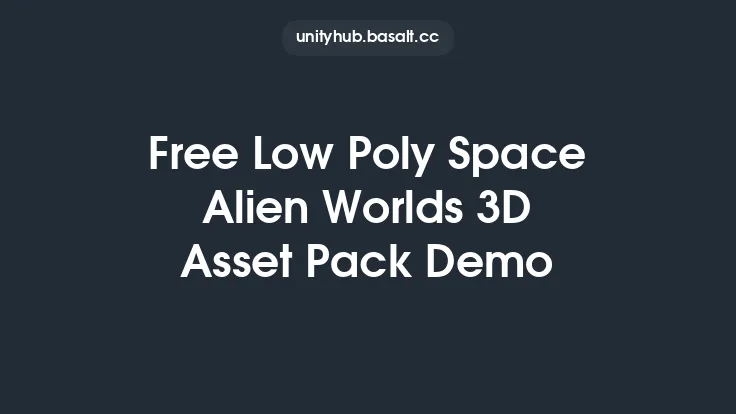 Free Low Poly Space Alien Worlds 3D Asset Pack Demo Thumbnail