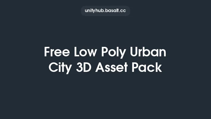 Free Low Poly Urban City 3D Asset Pack Thumbnail