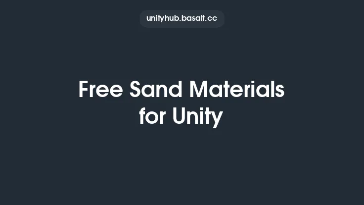 Free Sand Materials for Unity Thumbnail