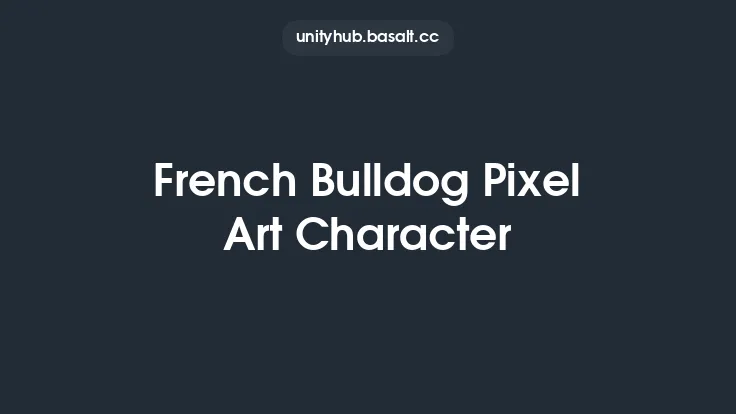 French Bulldog Pixel Art Character Thumbnail