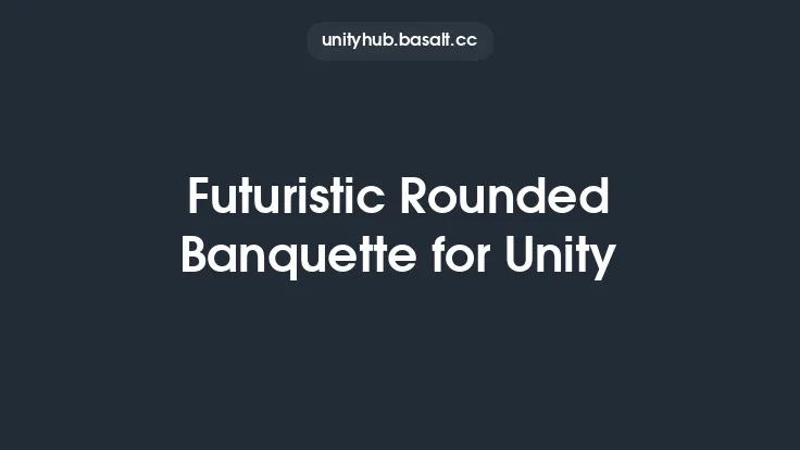 Futuristic Rounded Banquette for Unity Thumbnail