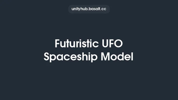 Futuristic UFO Spaceship Model Thumbnail