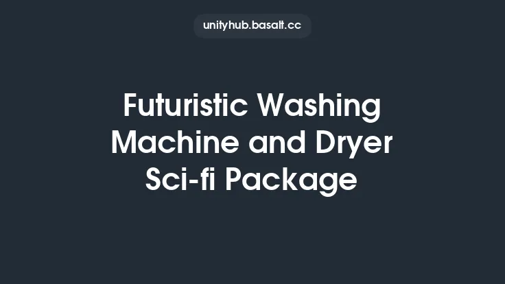 Futuristic Washing Machine and Dryer Sci-fi Package Thumbnail