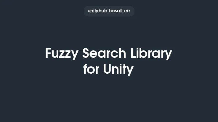 Fuzzy Search Library for Unity Thumbnail