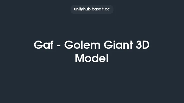 Gaf - Golem Giant 3D Model Thumbnail
