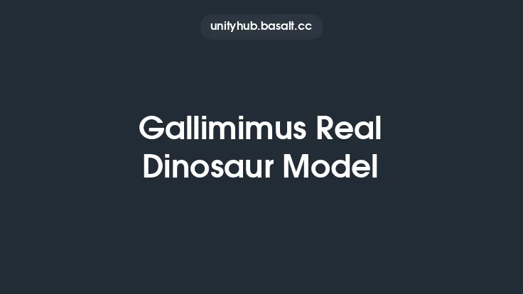 Gallimimus Real Dinosaur Model Thumbnail