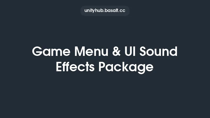 Game Menu & UI Sound Effects Package Thumbnail