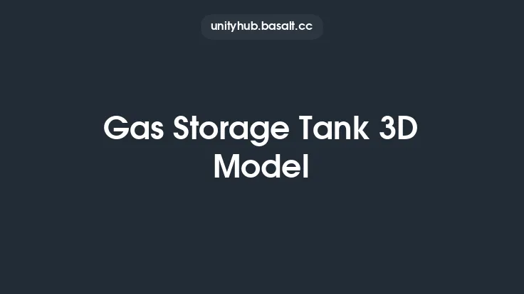 Gas Storage Tank 3D Model Thumbnail