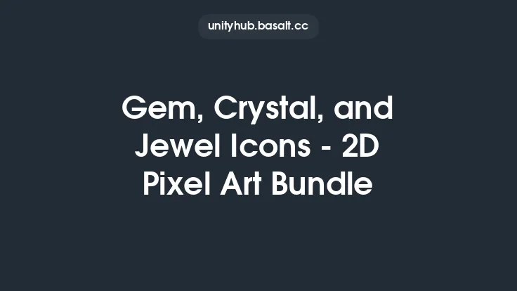 Gem, Crystal, and Jewel Icons - 2D Pixel Art Bundle Thumbnail