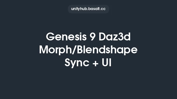 Genesis 9 Daz3d Morph/Blendshape Sync + UI Thumbnail