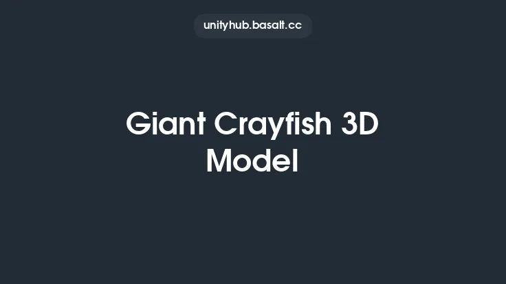 Giant Crayfish 3D Model Thumbnail