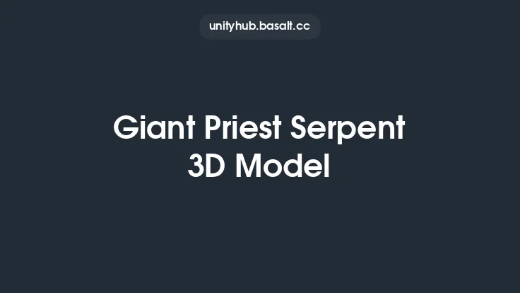 Giant Priest Serpent 3D Model Thumbnail