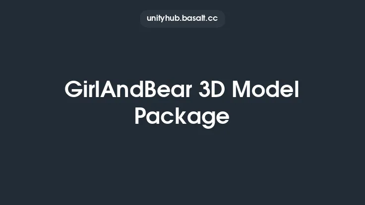 GirlAndBear 3D Model Package Thumbnail