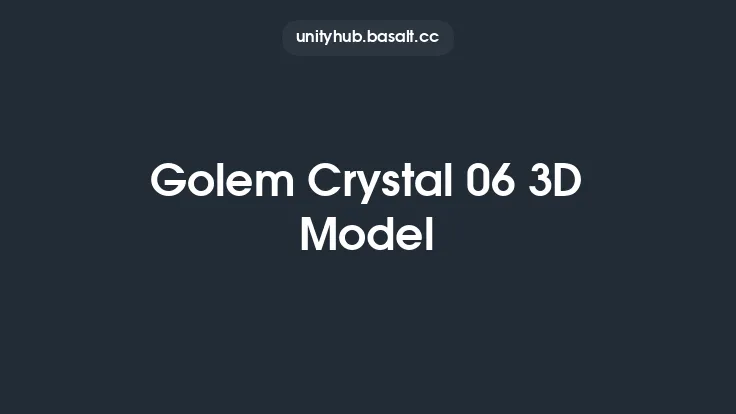 Golem Crystal 06 3D Model Thumbnail