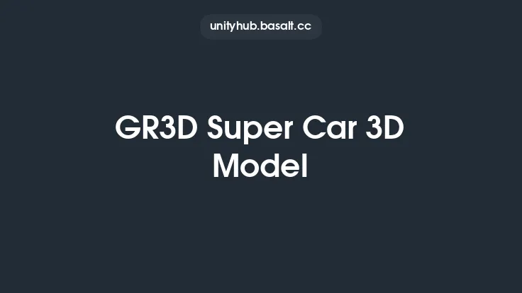 GR3D Super Car 3D Model Thumbnail