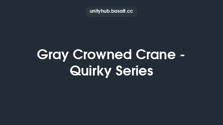 Gray Crowned Crane - Quirky Series Thumbnail