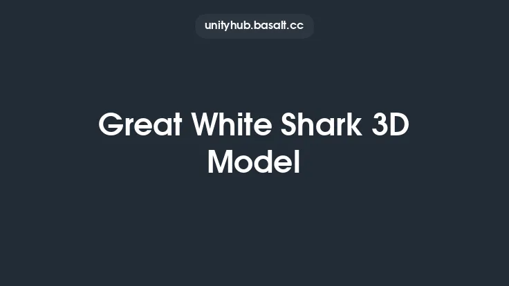 Great White Shark 3D Model Thumbnail