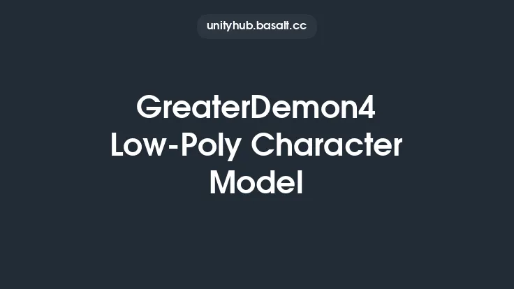 GreaterDemon4 Low-Poly Character Model Thumbnail