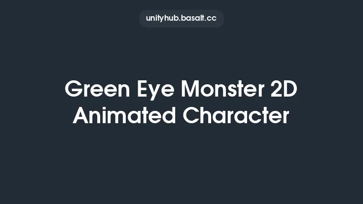 Green Eye Monster 2D Animated Character Thumbnail
