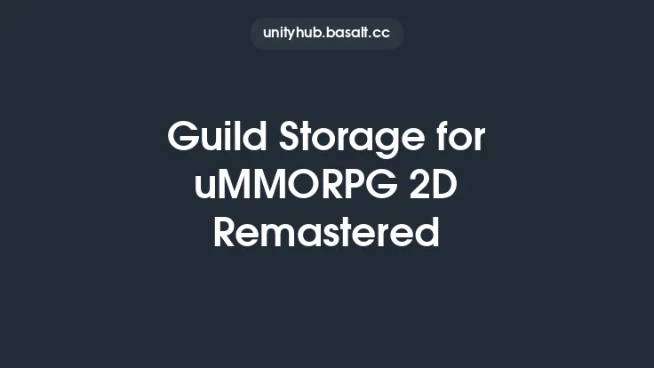 Guild Storage for uMMORPG 2D Remastered Thumbnail