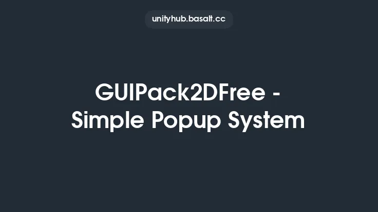 GUIPack2DFree - Simple Popup System Thumbnail