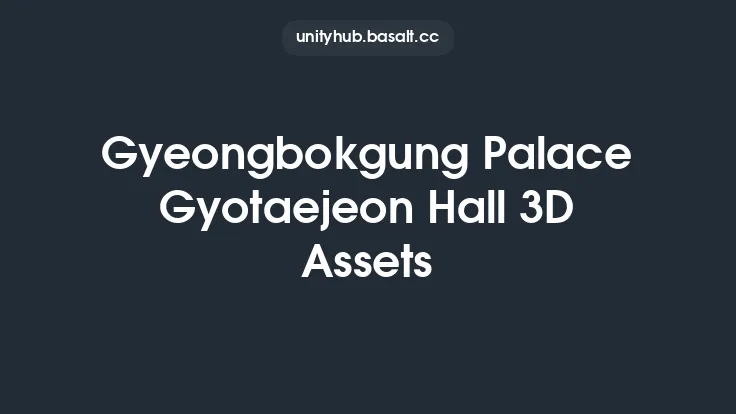 Gyeongbokgung Palace Gyotaejeon Hall 3D Assets Thumbnail