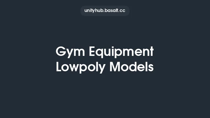 Gym Equipment Lowpoly Models Thumbnail
