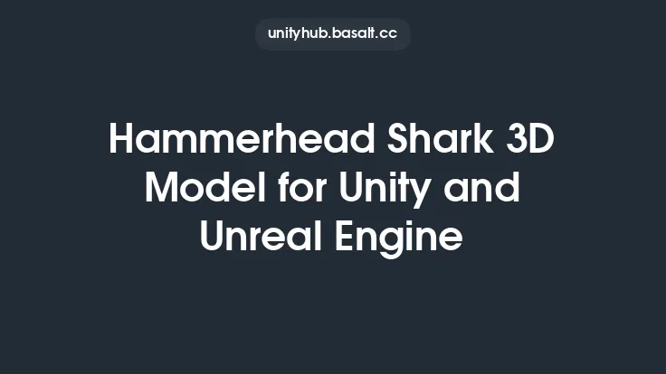 Hammerhead Shark 3D Model for Unity and Unreal Engine Thumbnail