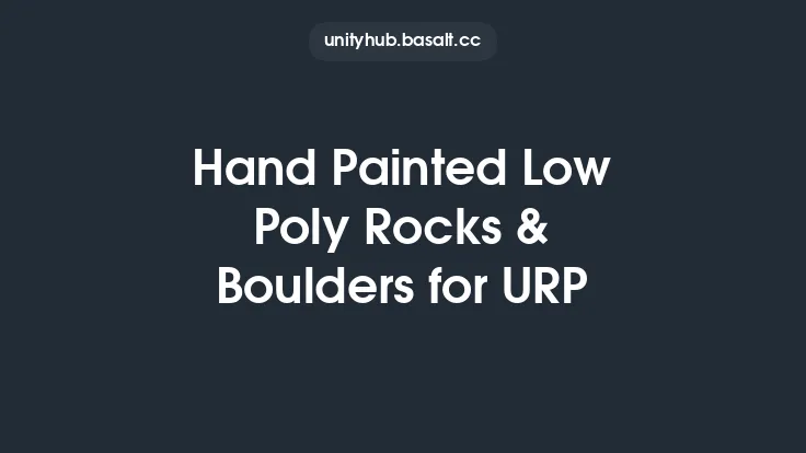Hand Painted Low Poly Rocks & Boulders for URP Thumbnail