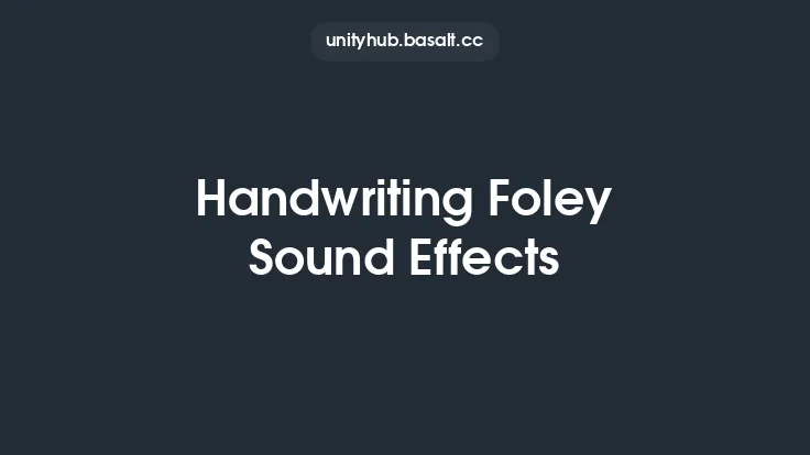 Handwriting Foley Sound Effects Thumbnail