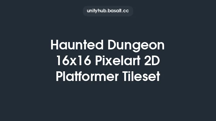Haunted Dungeon 16x16 Pixelart 2D Platformer Tileset Thumbnail