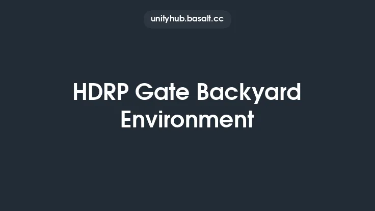 HDRP Gate Backyard Environment Thumbnail