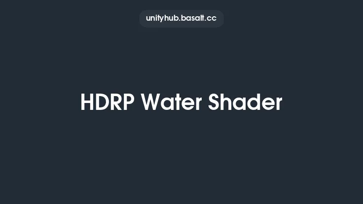 HDRP Water Shader Thumbnail