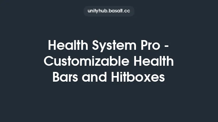 Health System Pro - Customizable Health Bars and Hitboxes Thumbnail
