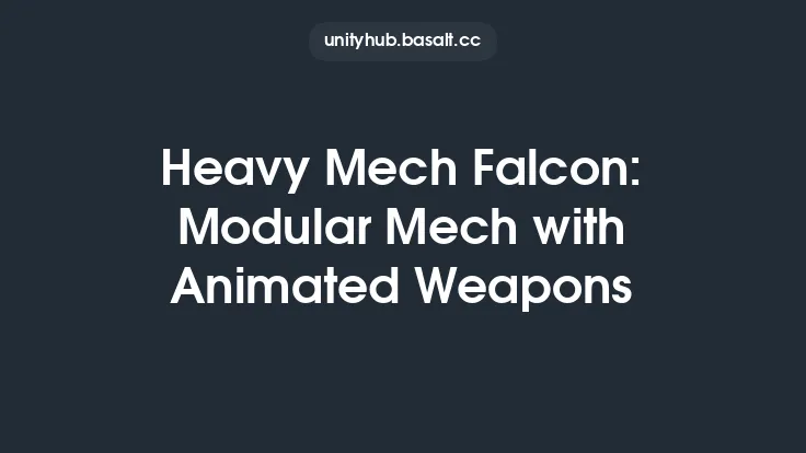 Heavy Mech Falcon: Modular Mech with Animated Weapons Thumbnail