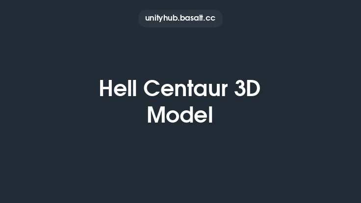 Hell Centaur 3D Model Thumbnail