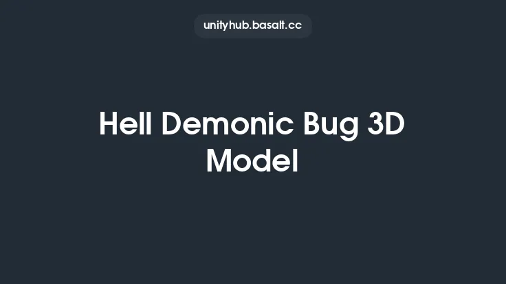 Hell Demonic Bug 3D Model Thumbnail