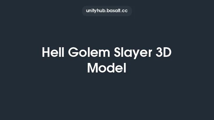 Hell Golem Slayer 3D Model Thumbnail