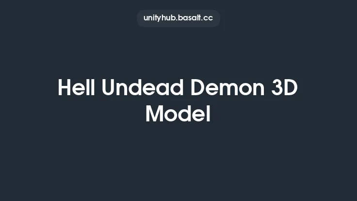 Hell Undead Demon 3D Model Thumbnail