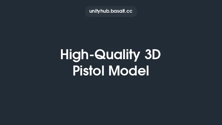 High-Quality 3D Pistol Model Thumbnail