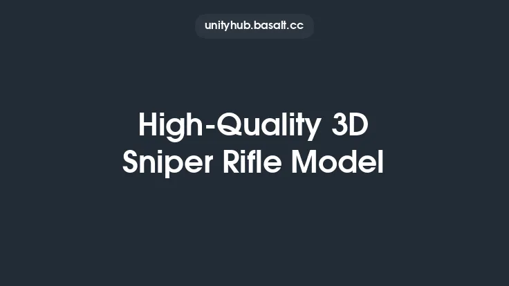 High-Quality 3D Sniper Rifle Model Thumbnail
