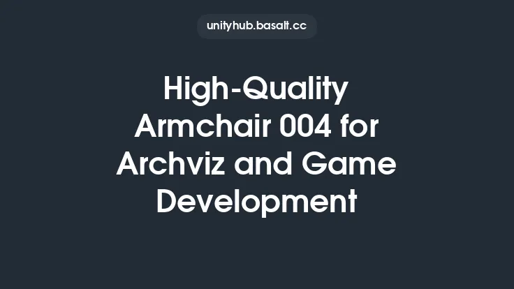 High-Quality Armchair 004 for Archviz and Game Development Thumbnail