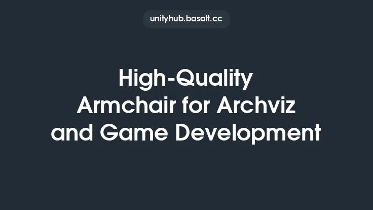 High-Quality Armchair for Archviz and Game Development Thumbnail