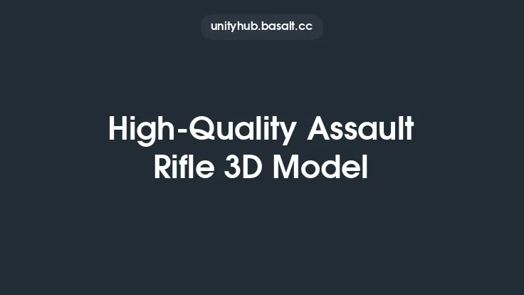 High-Quality Assault Rifle 3D Model Thumbnail