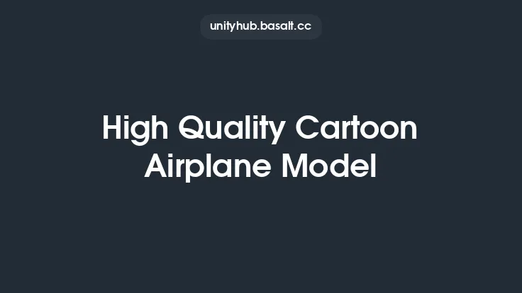 High Quality Cartoon Airplane Model Thumbnail