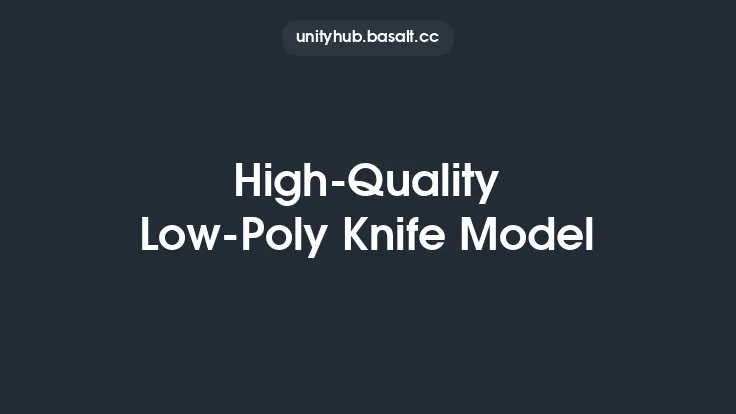 High-Quality Low-Poly Knife Model Thumbnail