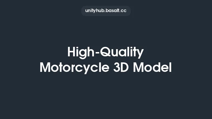 High-Quality Motorcycle 3D Model Thumbnail