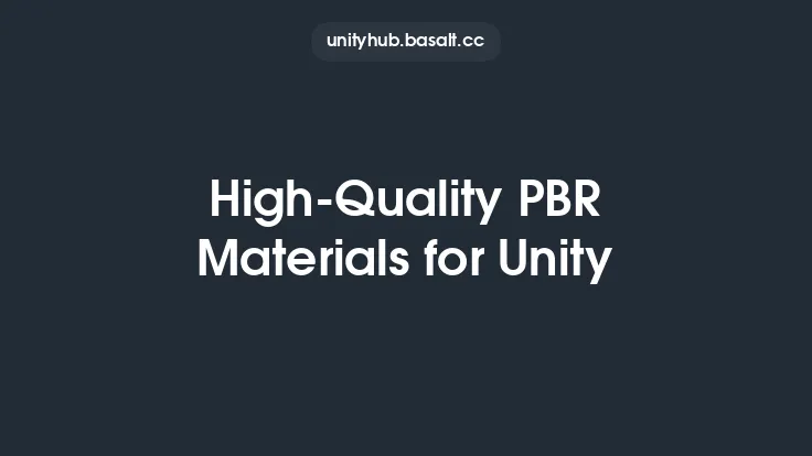 High-Quality PBR Materials for Unity Thumbnail