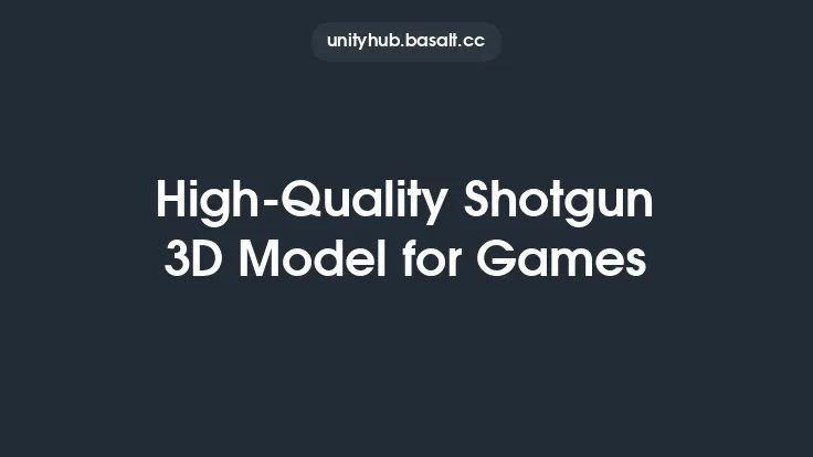 High-Quality Shotgun 3D Model for Games Thumbnail
